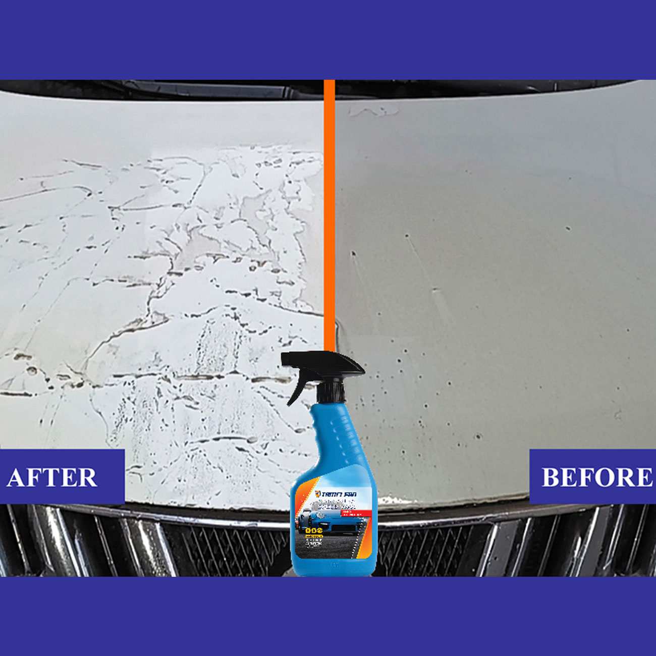 اسپری واکس فوری بدنه خودرو 480 میلی لیتری تام کلین TC-CB480Y62