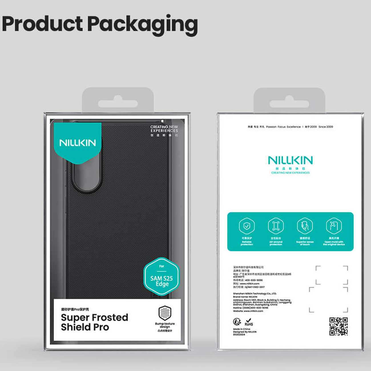 قاب گوشی سامسونگ Galaxy S25 Edge نیلکین Super Frosted Shield Pro