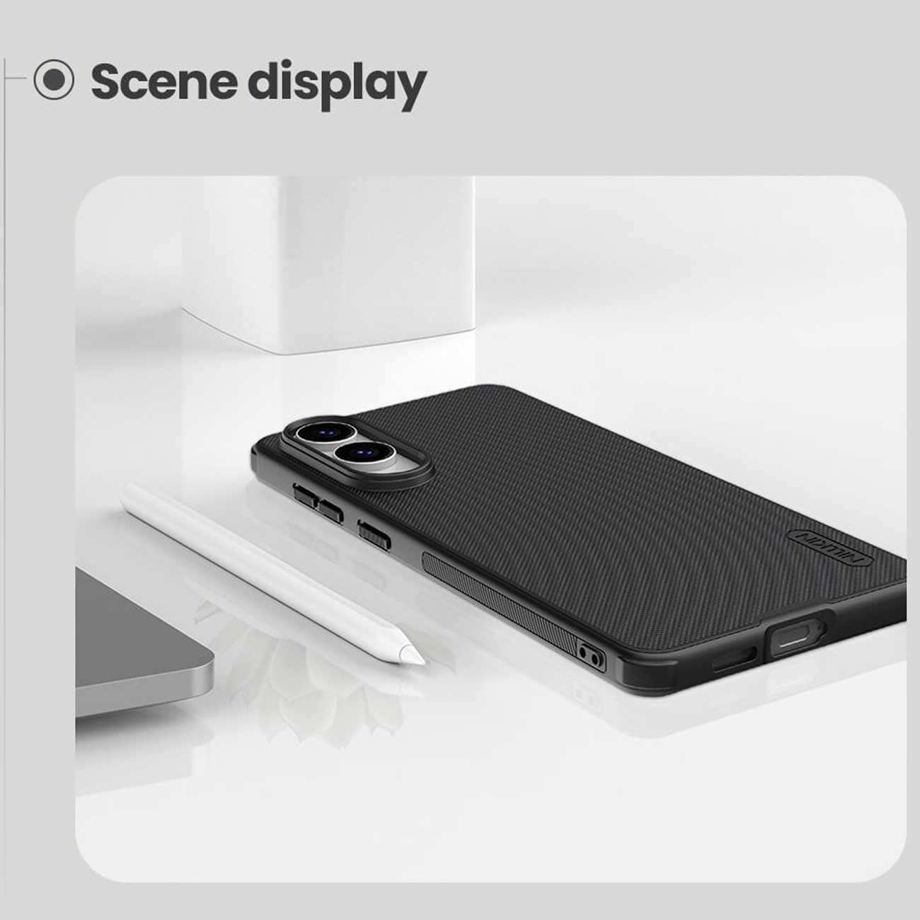 قاب گوشی سامسونگ Galaxy S25 Edge نیلکین Super Frosted Shield Pro