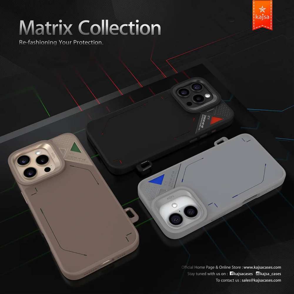 قاب مگسیف گوشی آیفون 16 پرو مکس کاجسا Matrix Collection