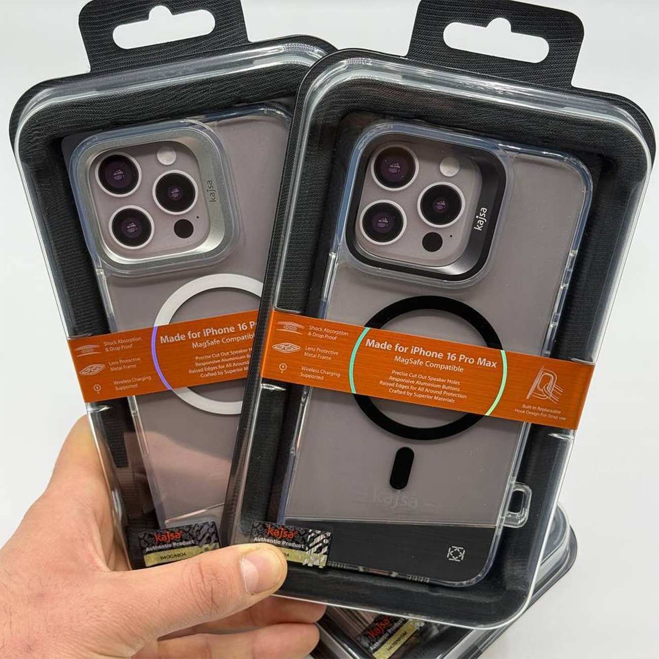 قاب شفاف مگسیف آیفون 16 پرو کاجسا Trans-Shield