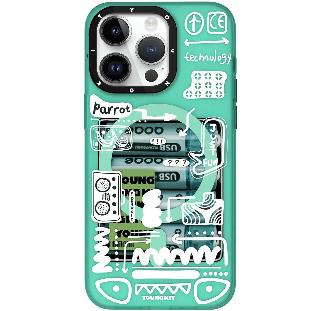 قاب مگسیف آیفون 15 پرومکس یانگ کیت DMCX003