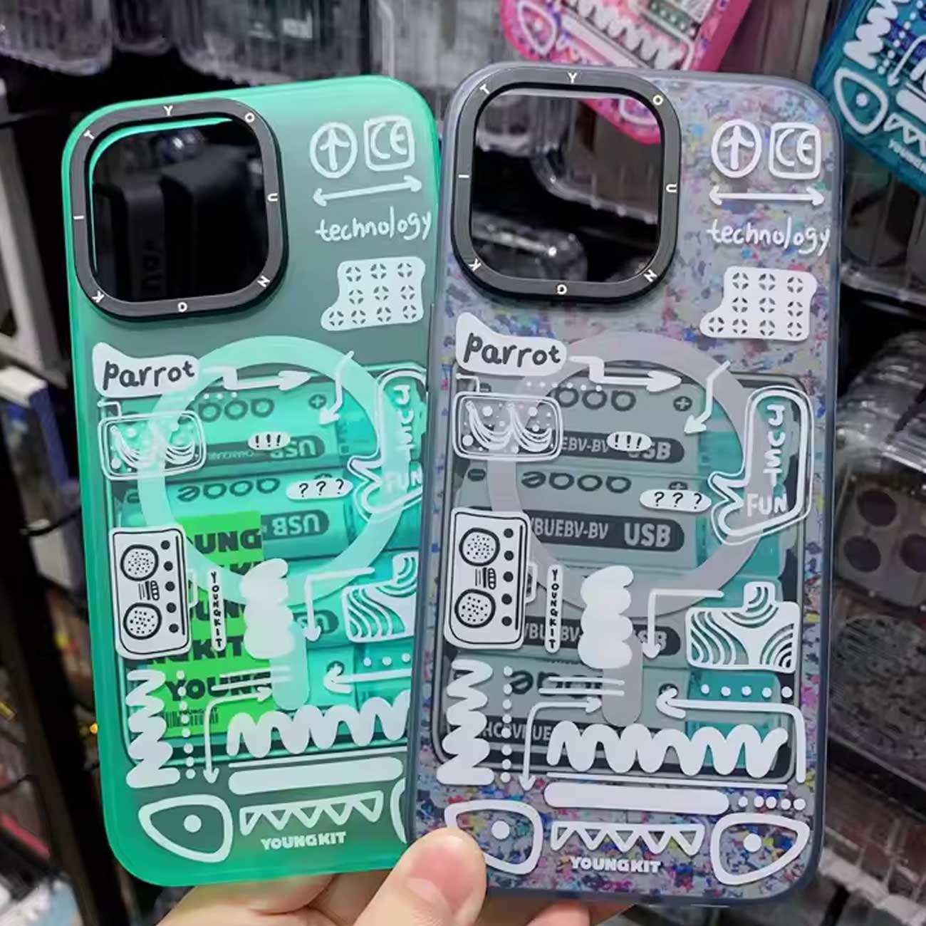 قاب مگسیف آیفون 15 پرومکس یانگ کیت DMCX003