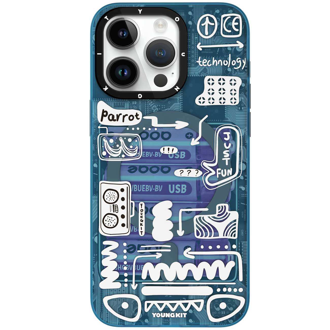 قاب مگسیف آیفون 15 پرومکس یانگ کیت DMCX003