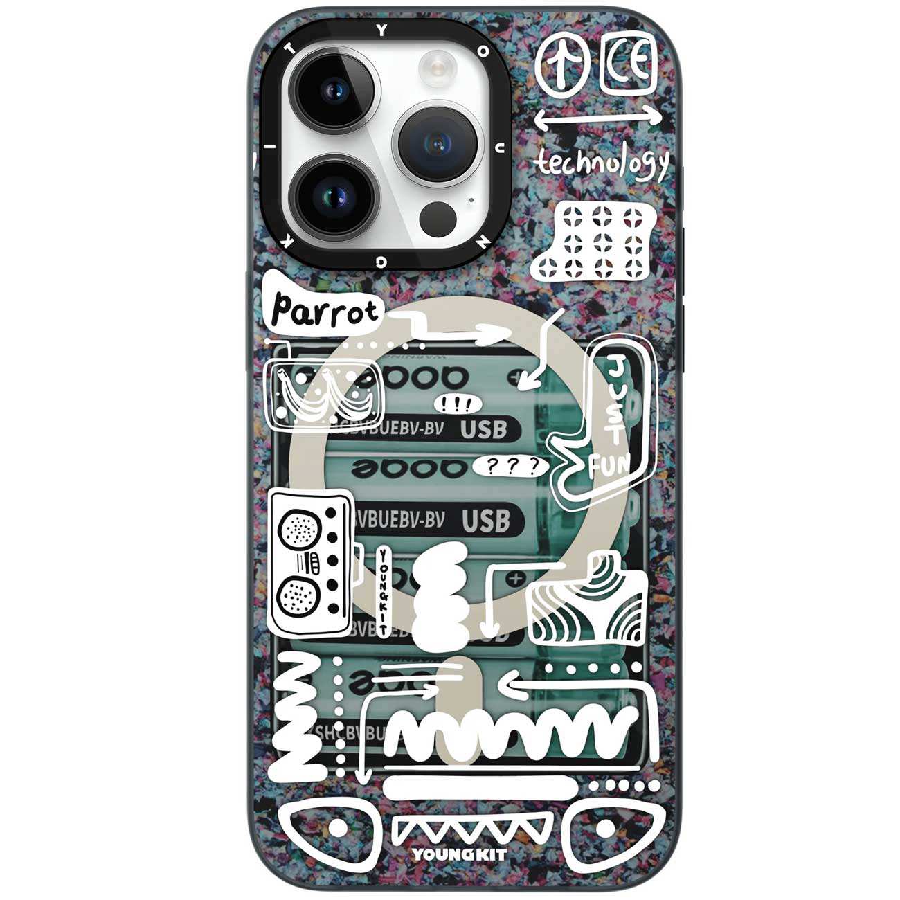 قاب مگسیف آیفون 15 پرومکس یانگ کیت DMCX003