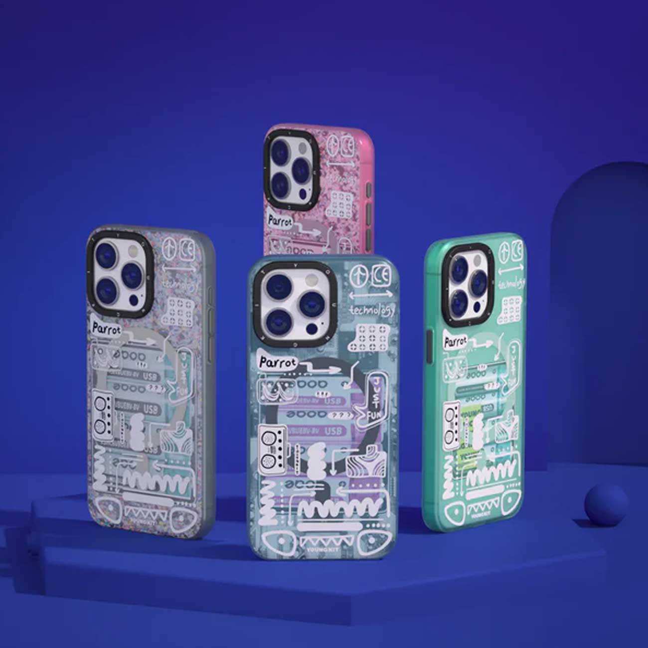 قاب مگسیف آیفون 15 پرومکس یانگ کیت DMCX003