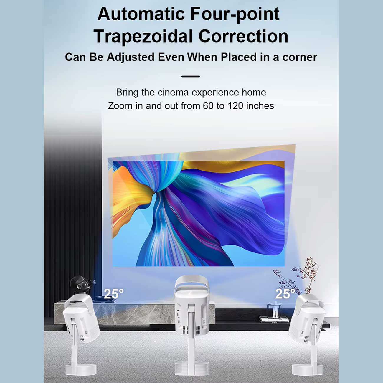 ویدئو پروژکتور پایهدار قابل حمل TS9 PRO