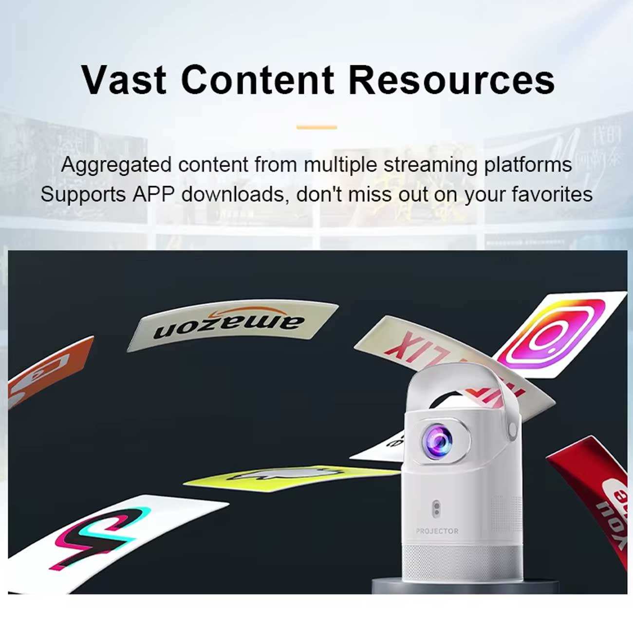 ویدئو پروژکتور پایهدار قابل حمل TS9 PRO