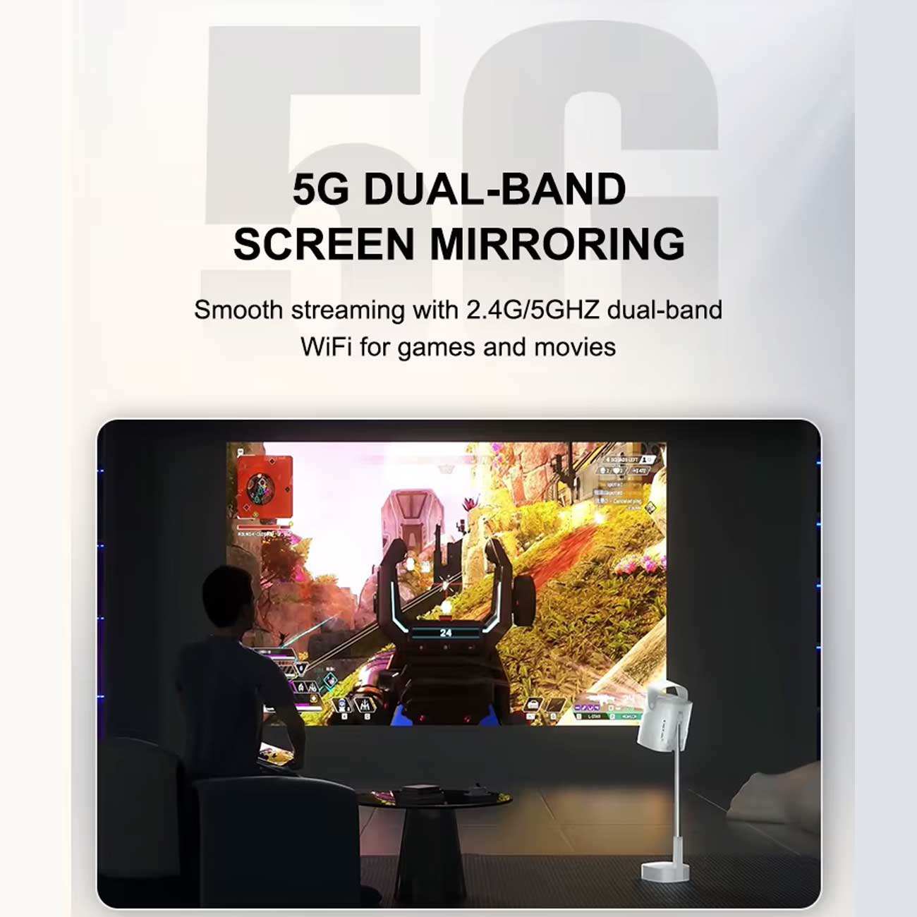 ویدئو پروژکتور پایهدار قابل حمل TS9 PRO