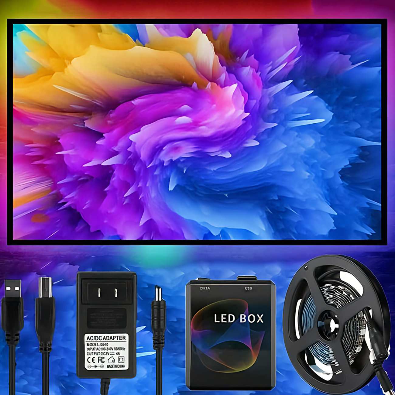 سینک باکس نورپردازی هوشمند تلویزیون 3 متری