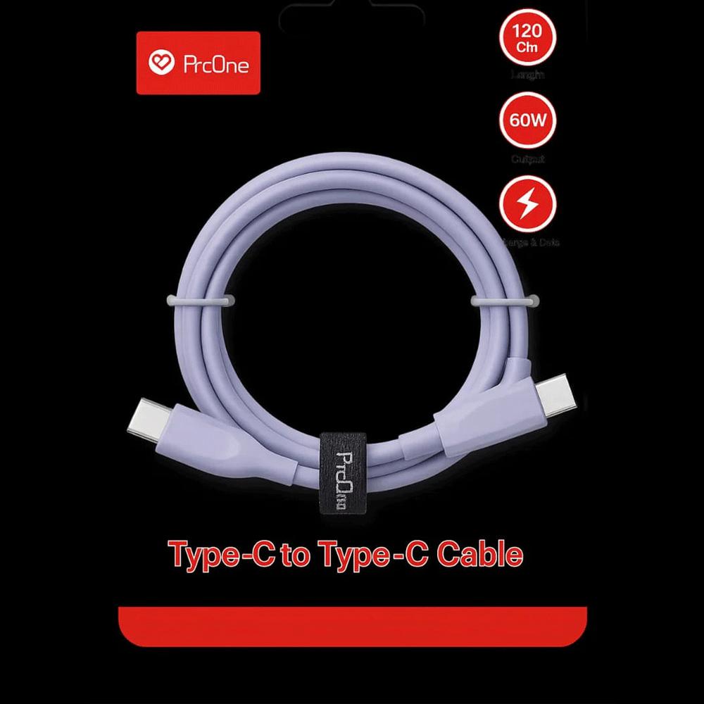 کابل شارژ سریع دو سر Type-C با طول 1.2 متری 60 وات PCC141