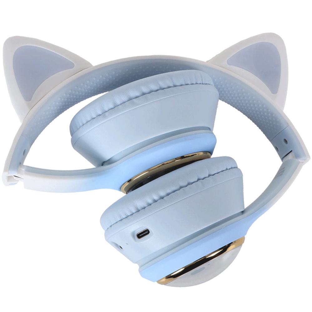 هدفون کودکانه فانتزی بلوتوثی 5.3 پرووان طرح گربه PHB3585