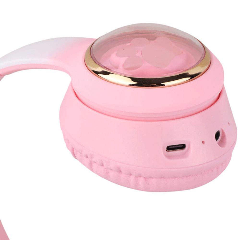 هدفون کودکانه فانتزی بلوتوثی 5.3 پرووان طرح گربه PHB3585