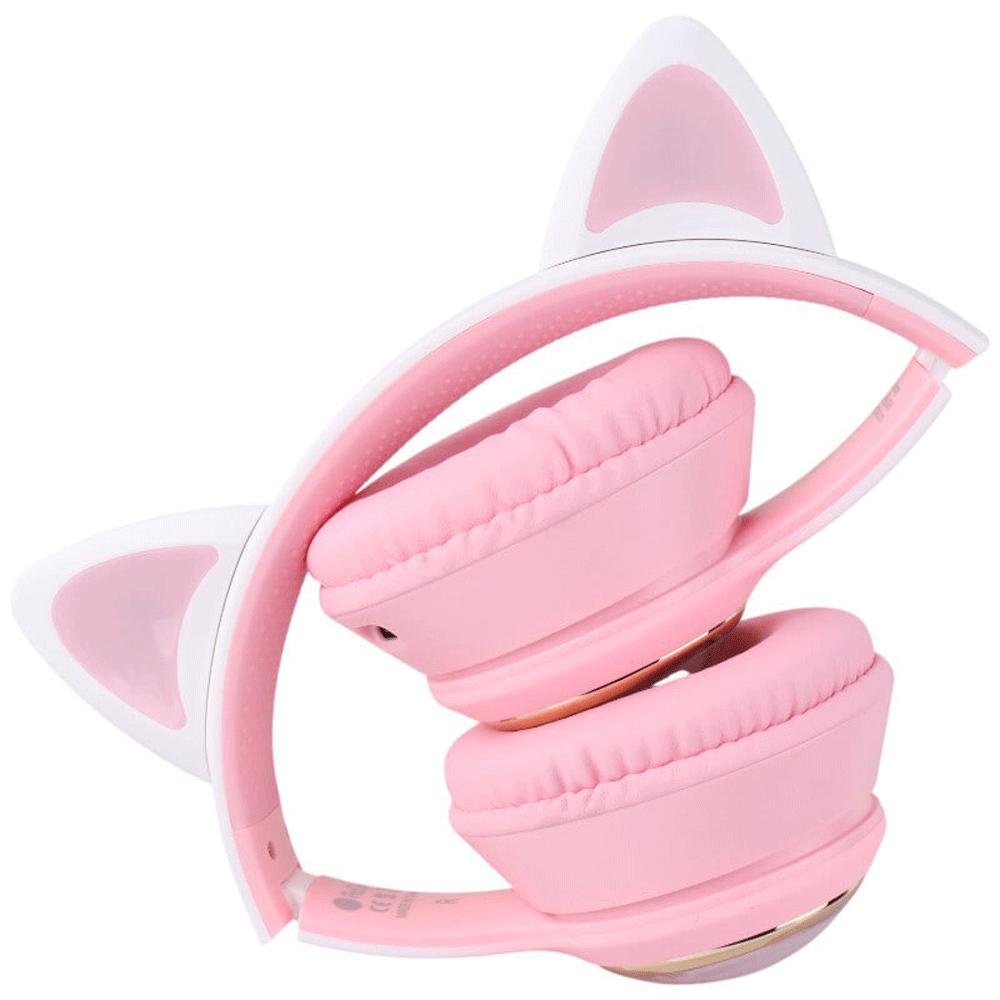 هدفون کودکانه فانتزی بلوتوثی 5.3 پرووان طرح گربه PHB3585