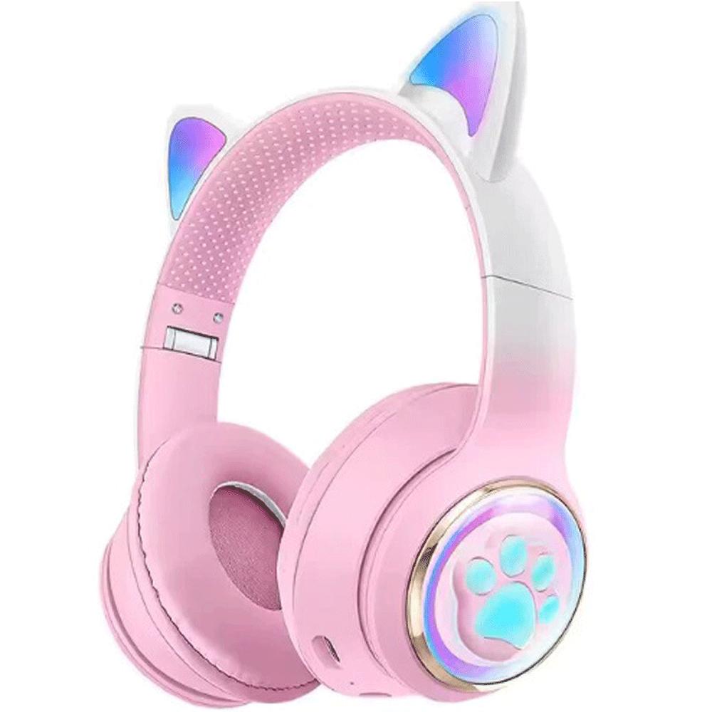 هدفون کودکانه فانتزی بلوتوثی 5.3 پرووان طرح گربه PHB3585