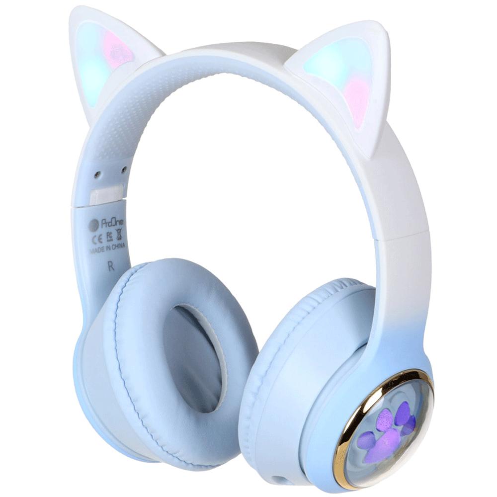 هدفون کودکانه فانتزی بلوتوثی 5.3 پرووان طرح گربه PHB3585