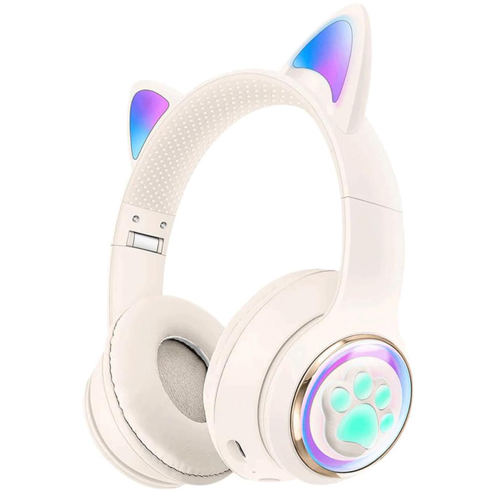هدفون کودکانه فانتزی بلوتوثی 5.3 پرووان طرح گربه PHB3585