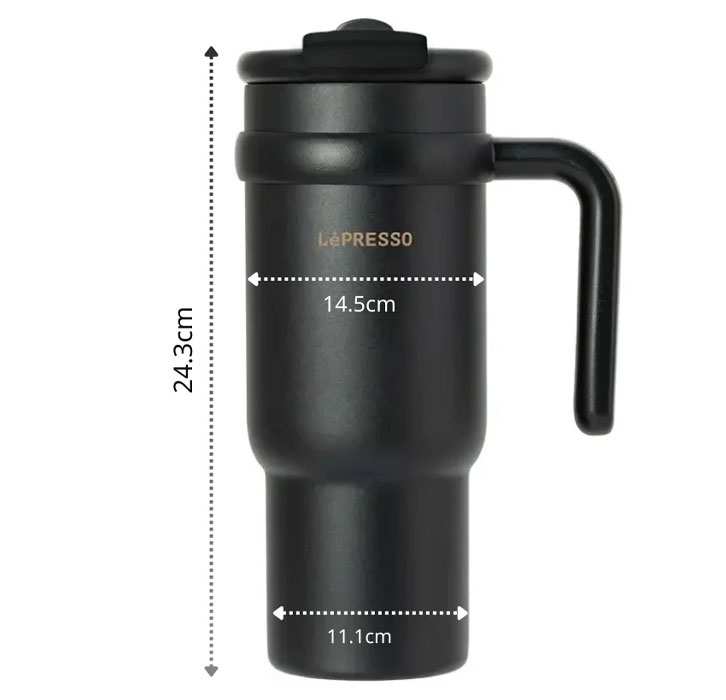 ماگ استیل قابل حمل لپرسو LP024 - LPCFFMOO24BK