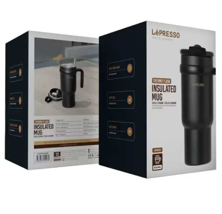 ماگ استیل قابل حمل لپرسو LP024 - LPCFFMOO24BK