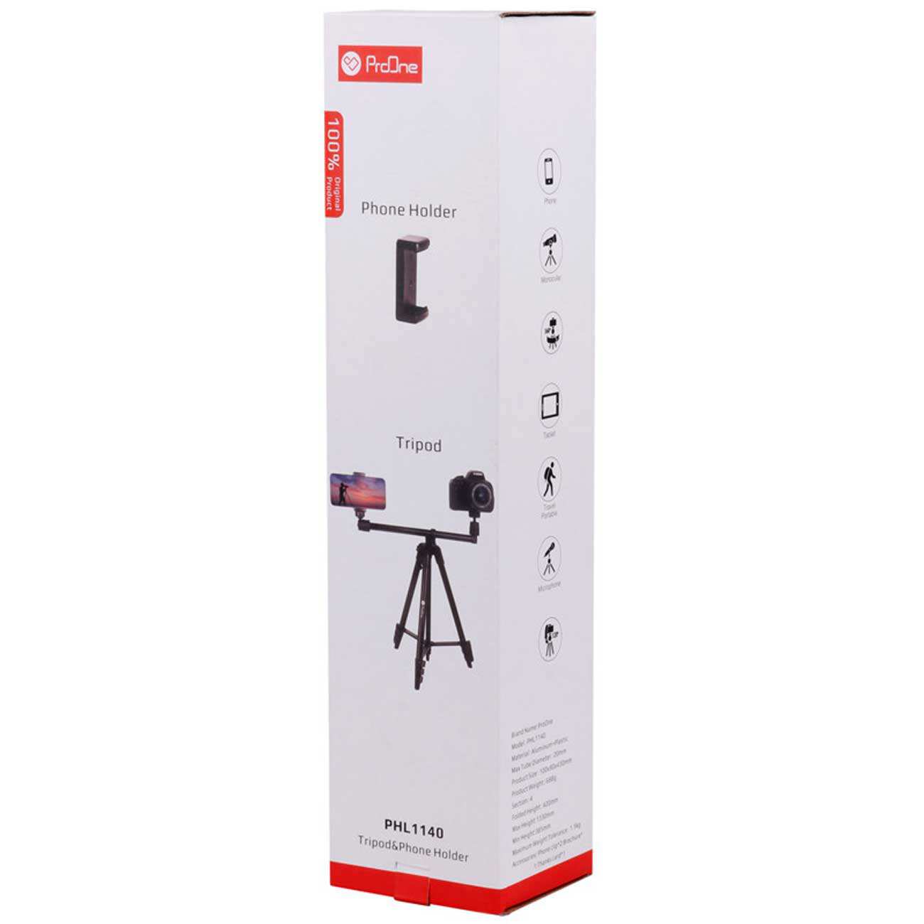 پایه نگهدارنده موبایل و دوربین پرووان PHL1140