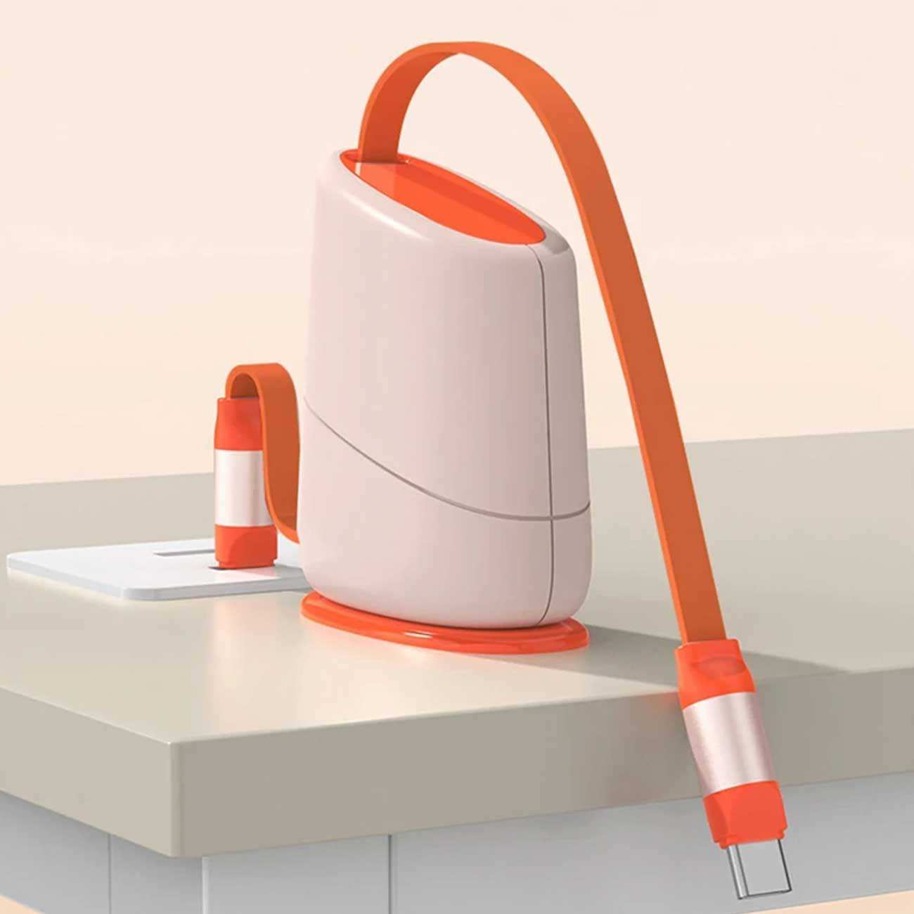 کابل شارژ سریع تایپ سی به تایپ سی 66 وات جمعشونده 130 سانتیمتری پرووان PCC129D