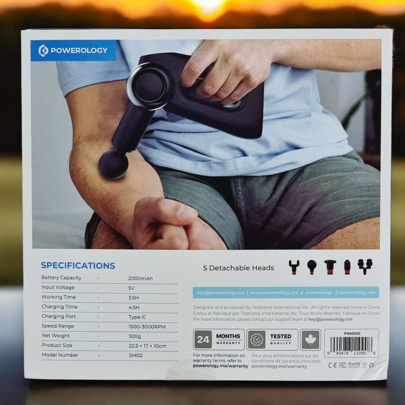 ماساژور تفنگی بدن پاورولوژی PSM002