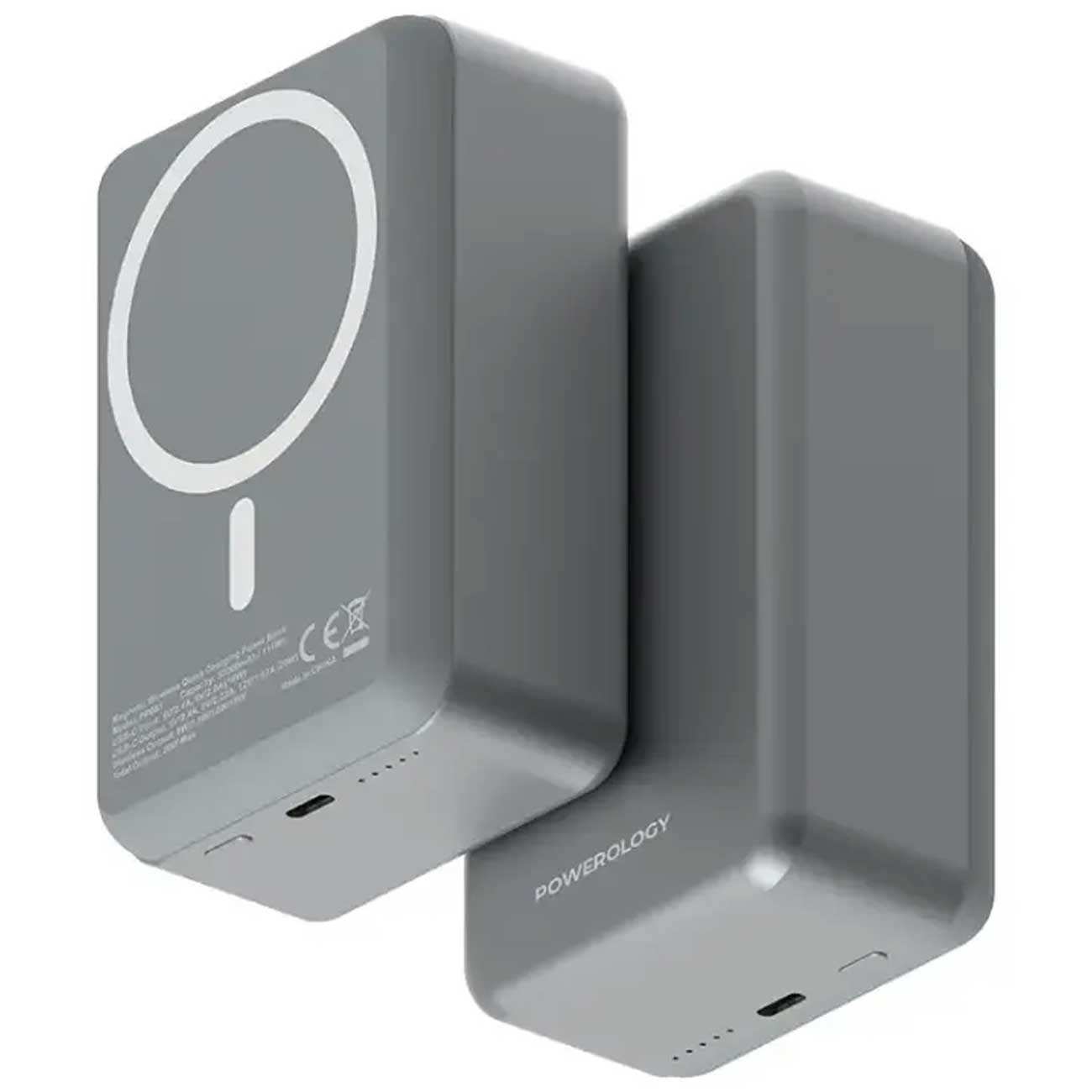 پاوربانک 30000 وایرلس 15 وات و تایپسی 20 وات پاورولوژی PPBCHA81-GY