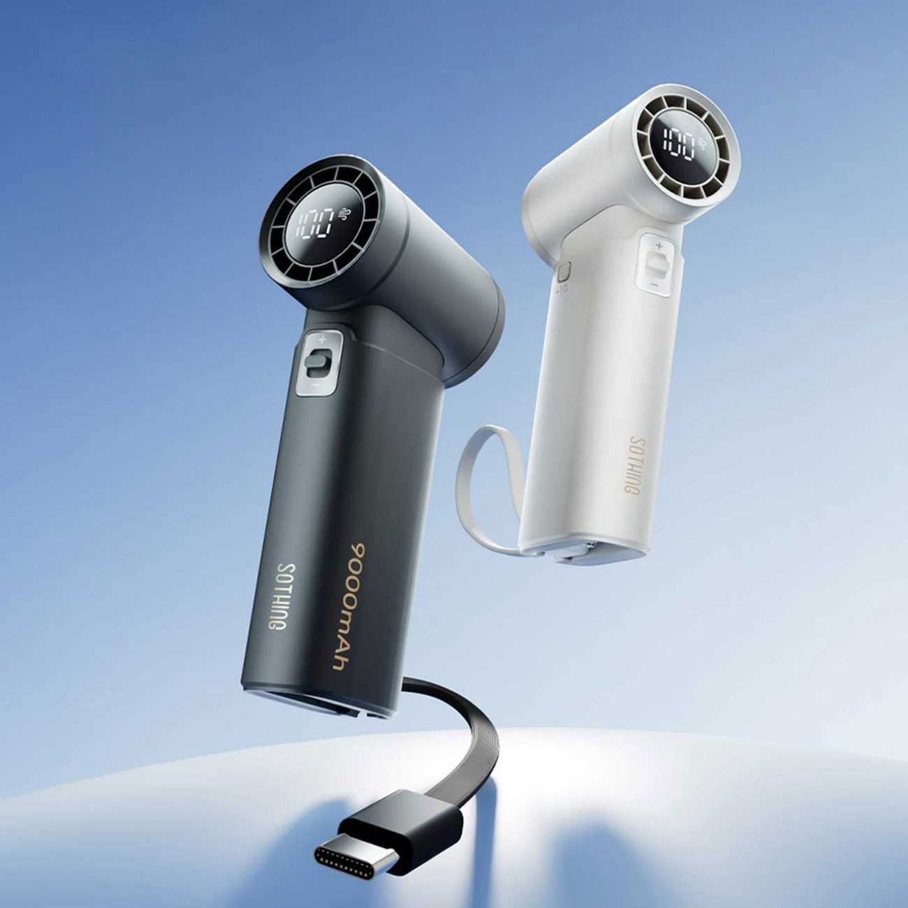 پنکه شارژی دستی و پاوربانک سوتینگ 2424