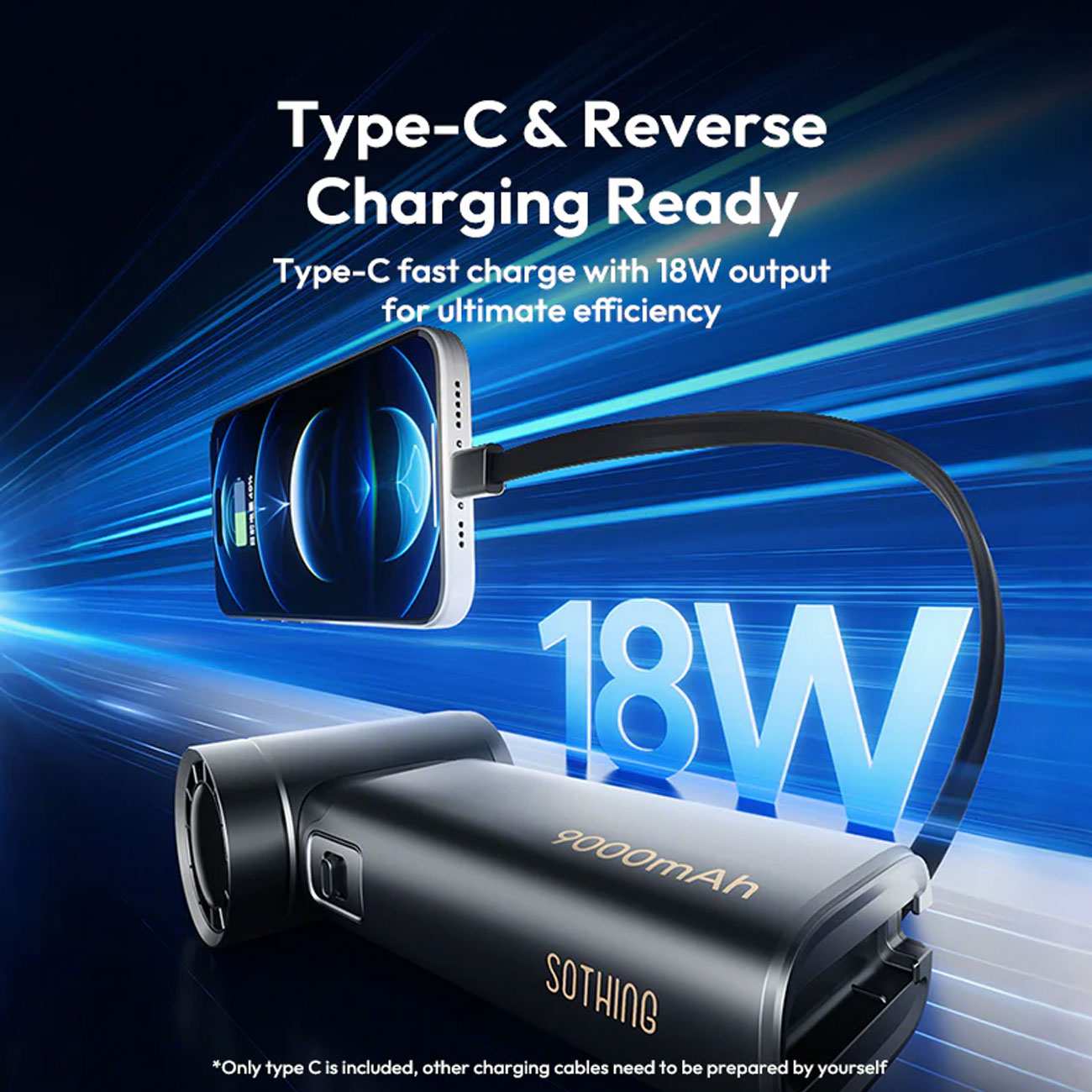 پنکه شارژی دستی و پاوربانک سوتینگ 2424