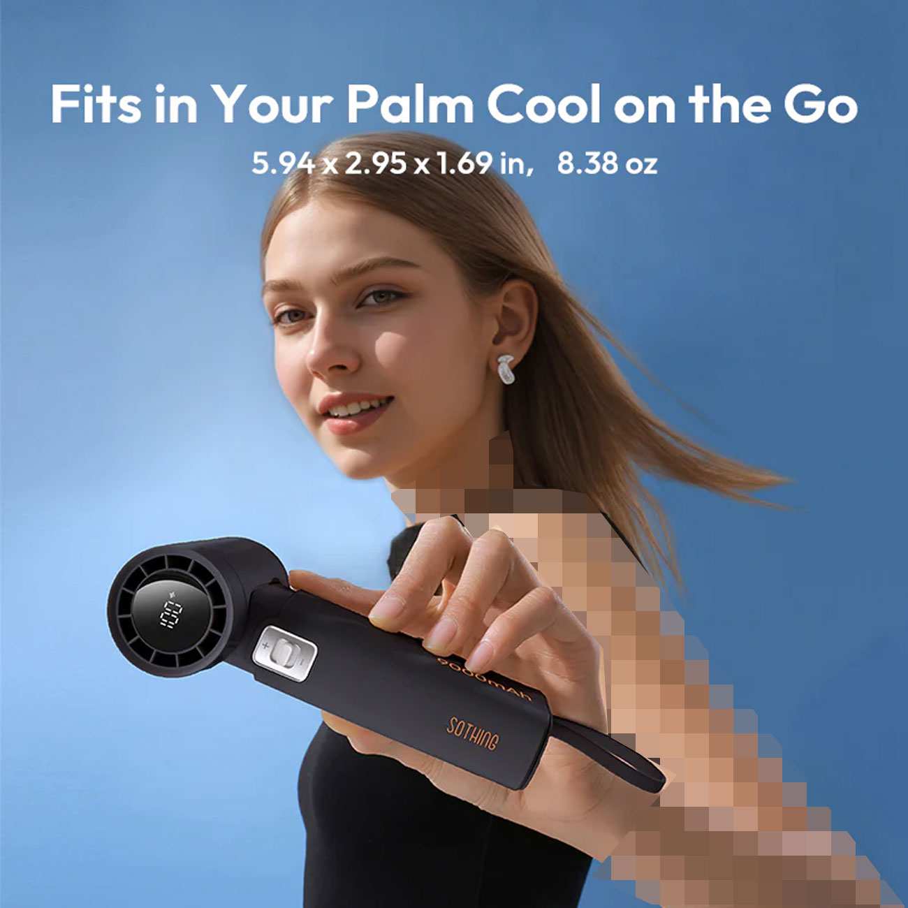 پنکه شارژی دستی و پاوربانک سوتینگ 2424