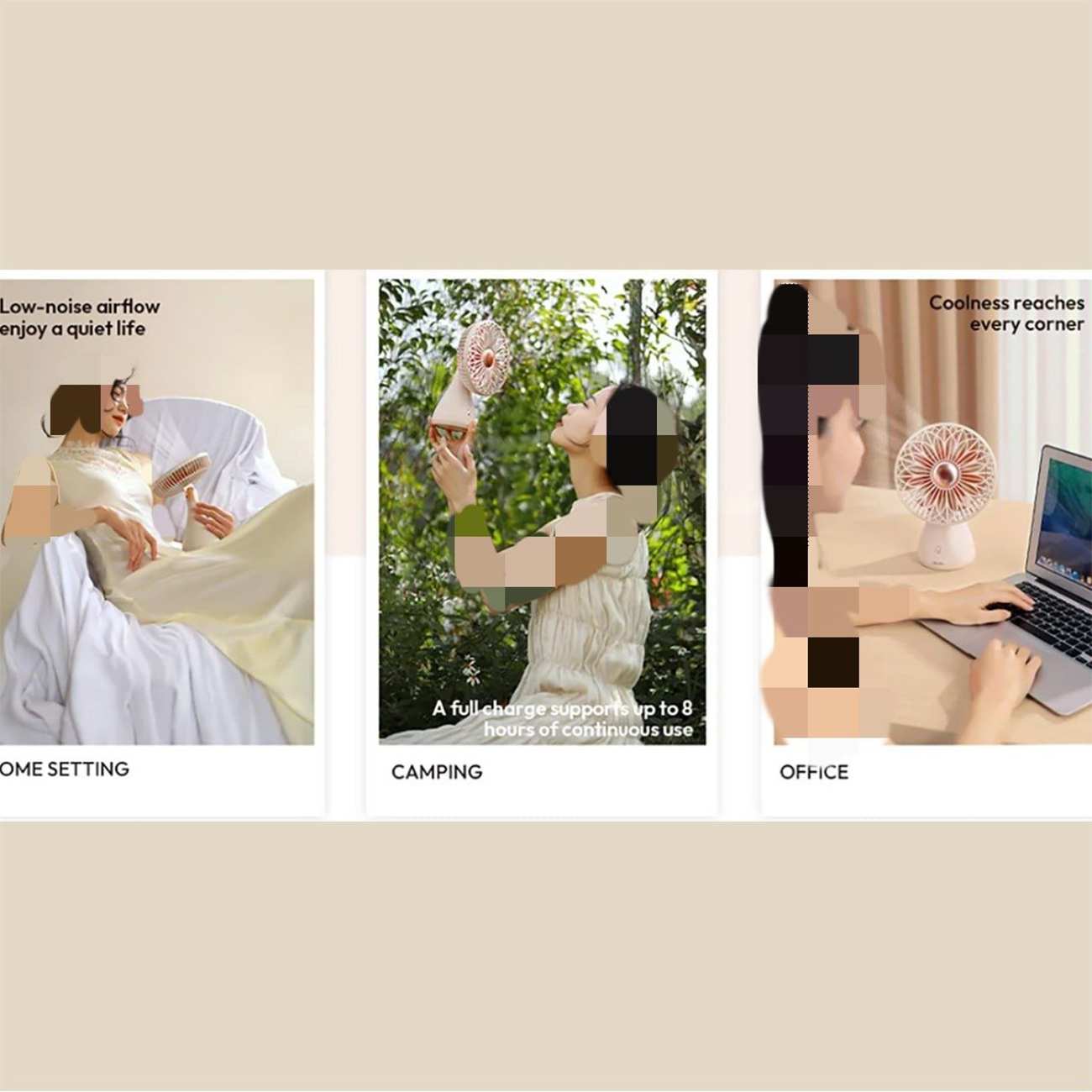 پنکه شارژی رومیزی و دستی قابل حمل سوتینگ Sothing 2113A