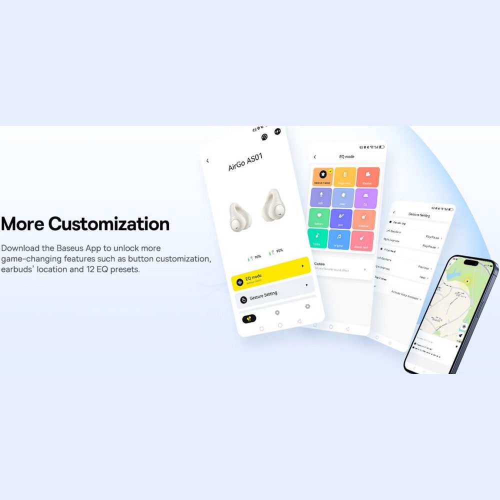 هندزفری بلوتوثی 5.3 گیرهای بیسوس AS01