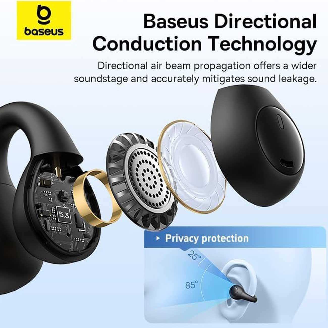 هندزفری بلوتوثی 5.3 گیرهای بیسوس AS01 A00079500113