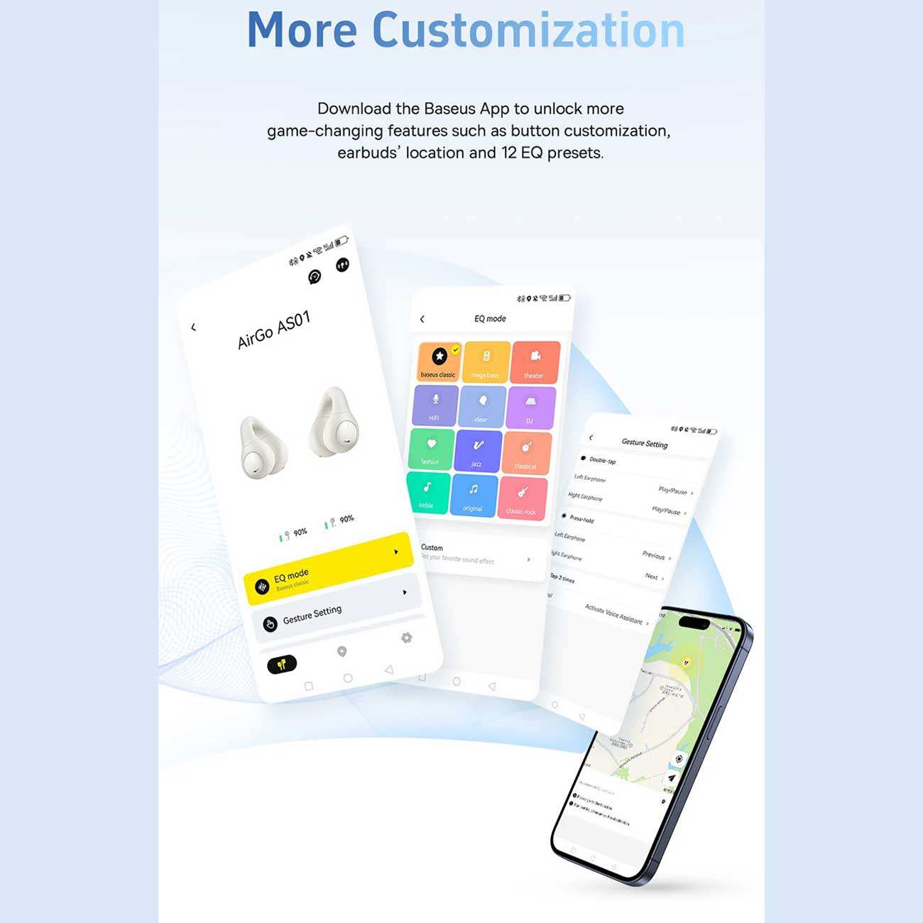 هندزفری بلوتوثی 5.3 گیرهای بیسوس AS01 A00079500113