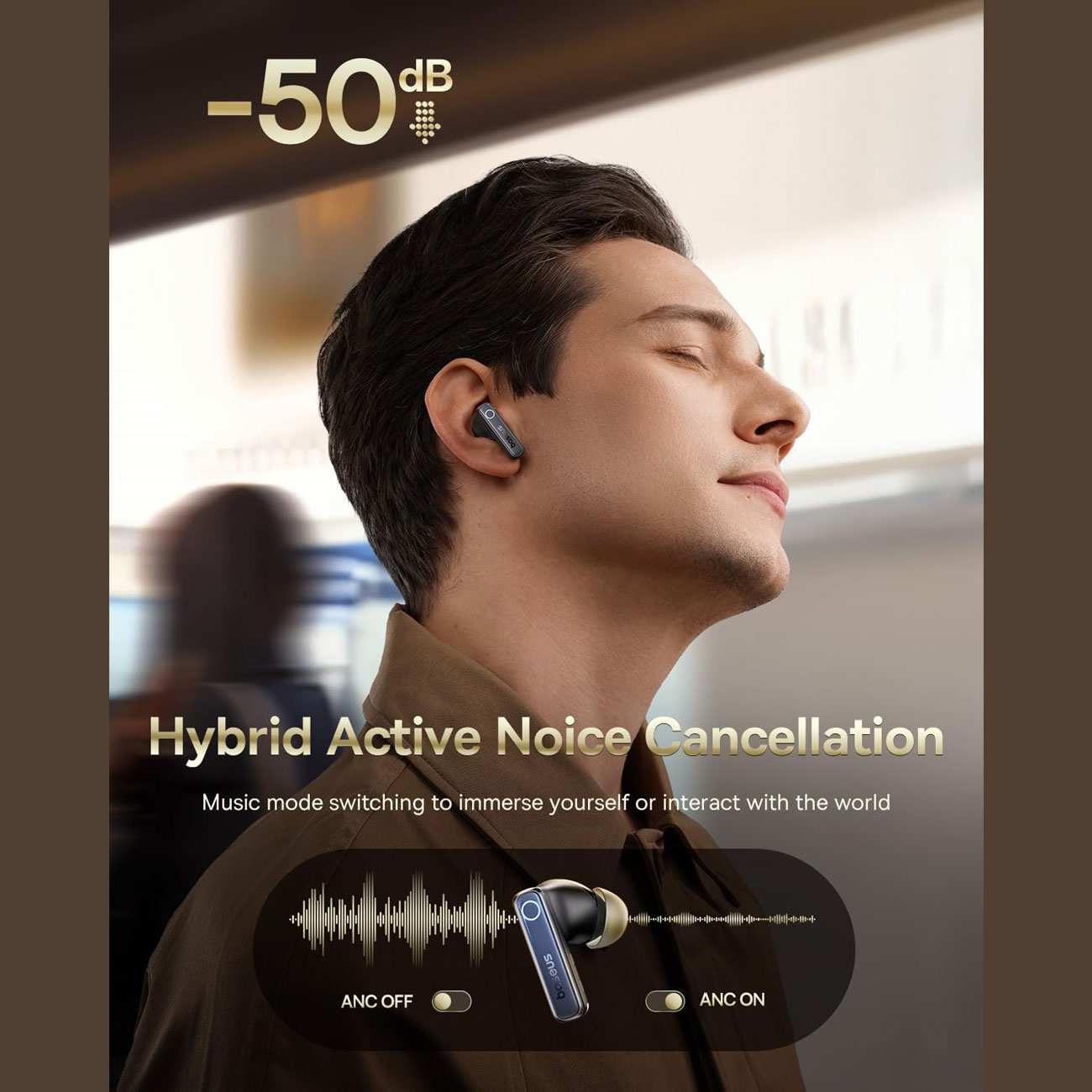 هندزفری بلوتوثی 5.3 نویز کنسلینگ بیسوس A00073800123 Bowie 35