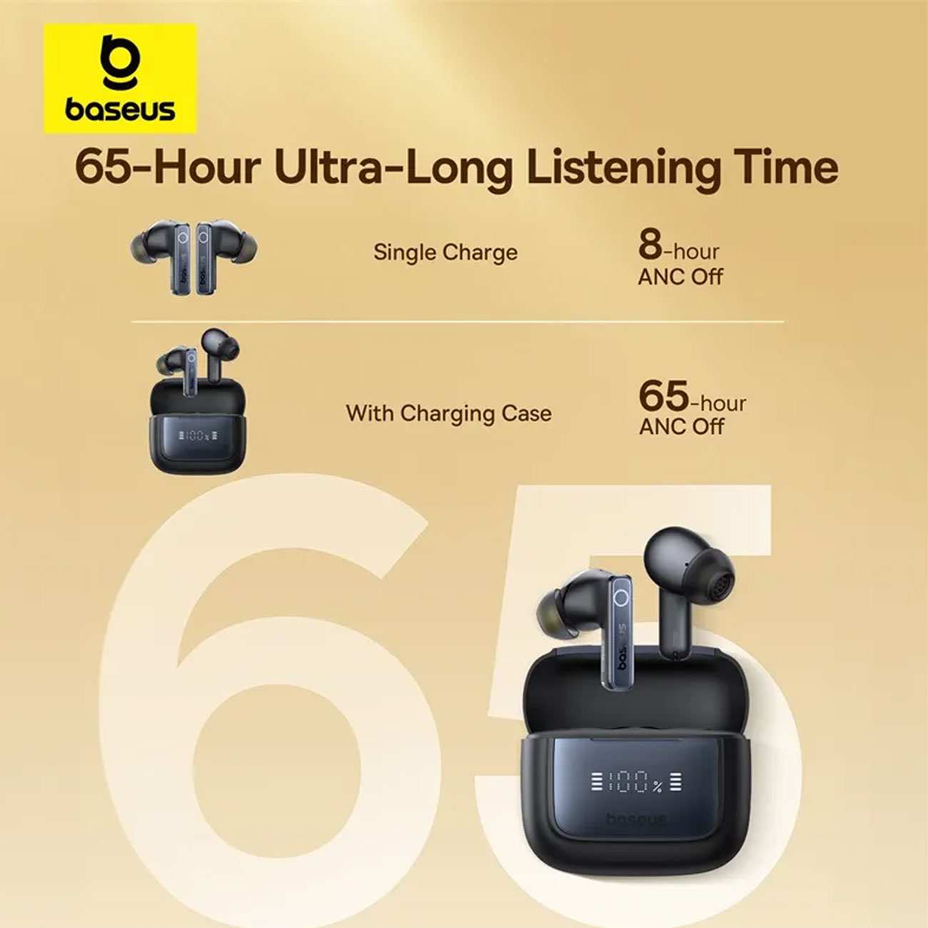 هندزفری بلوتوثی 5.3 نویز کنسلینگ بیسوس A00073800123 Bowie 35