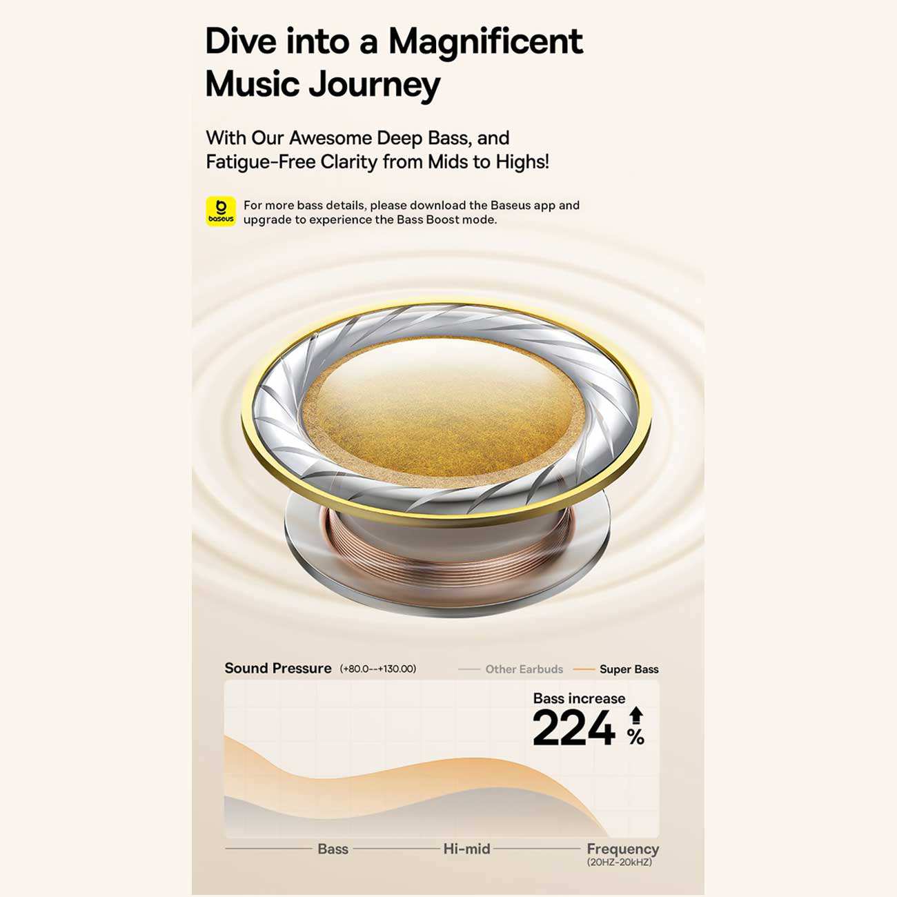 هدفون گیمینگ بیسیم نویز کنسلینگ فعال ANC با اتصال دوگانه بیسوس Bowie H1s A00075301113