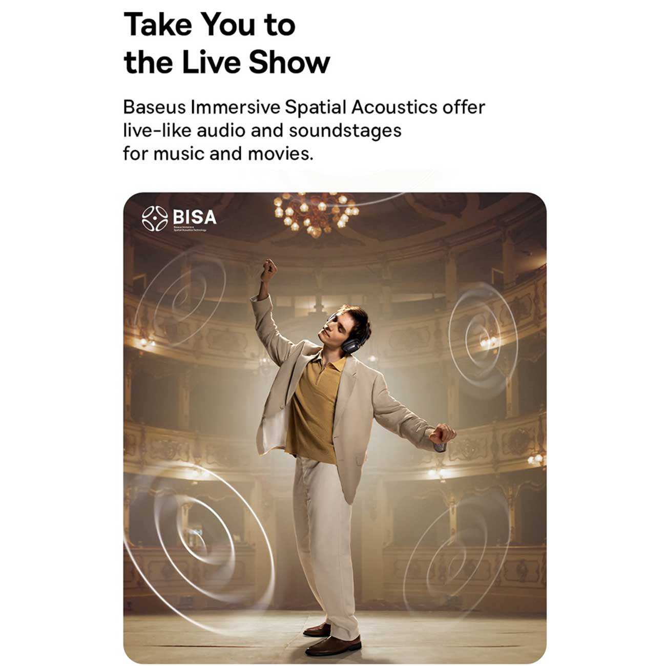 هدفون گیمینگ بیسیم نویز کنسلینگ فعال ANC با اتصال دوگانه بیسوس Bowie H1s A00075301113