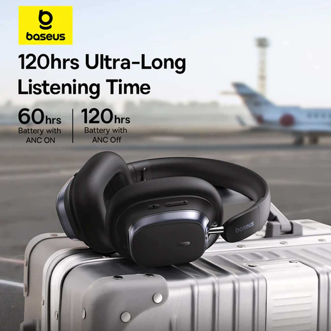 هدفون گیمینگ بیسیم نویز کنسلینگ فعال ANC با اتصال دوگانه بیسوس Bowie H1s A00075301113