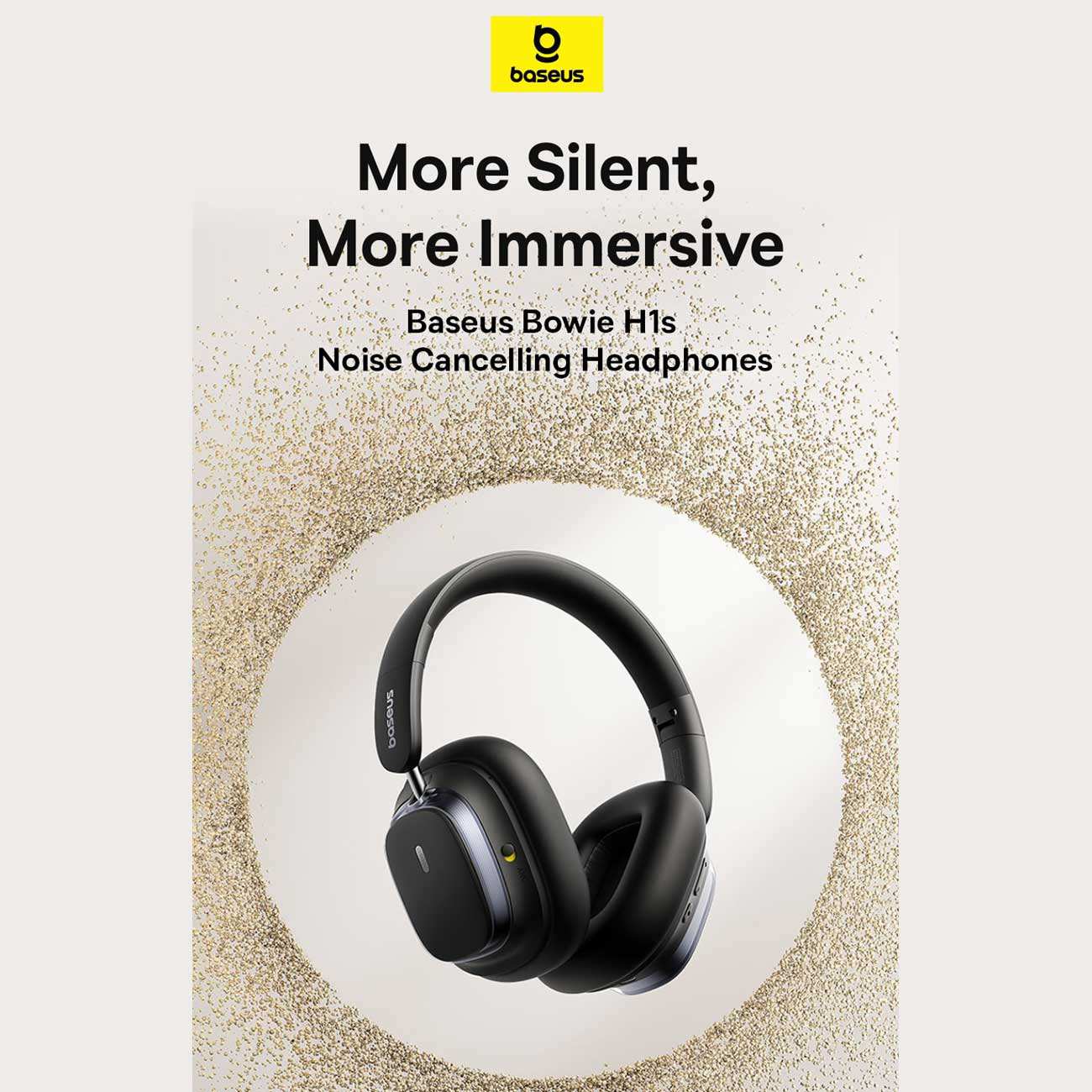 هدفون گیمینگ بیسیم نویز کنسلینگ فعال ANC با اتصال دوگانه بیسوس Bowie H1s A00075301113