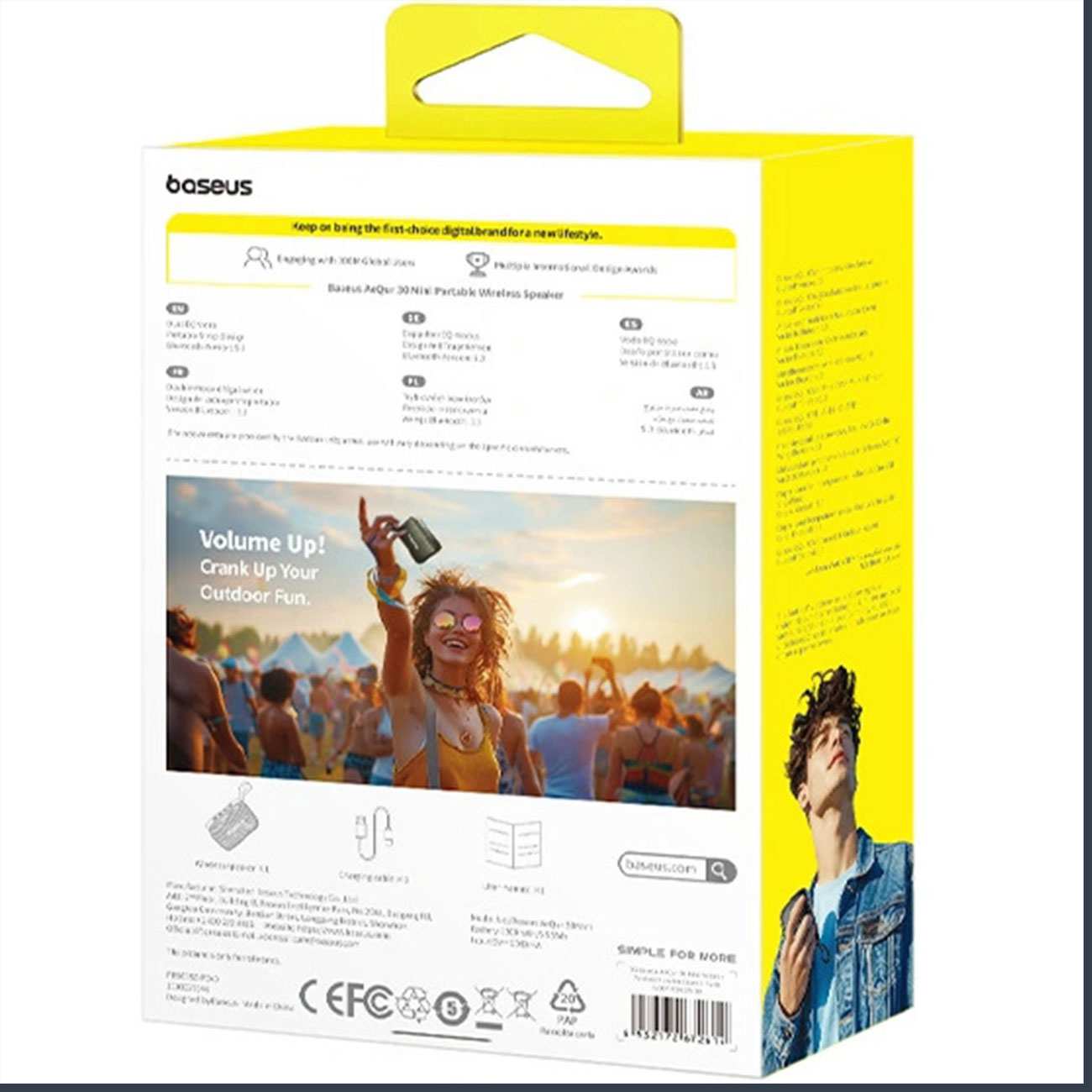 اسپیکر بلوتوثی قابل حمل بیسوس AeQur 30 Mini-A20077900123