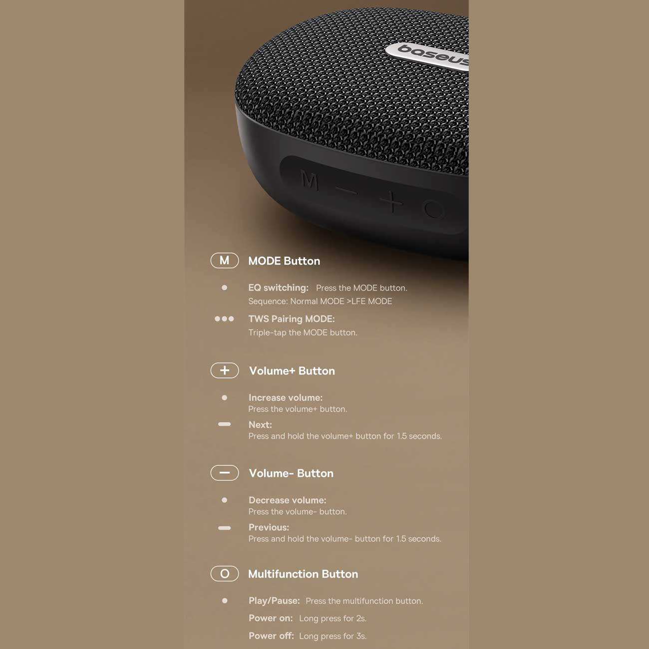 اسپیکر بلوتوث قابل حمل بیسوس A20077600127