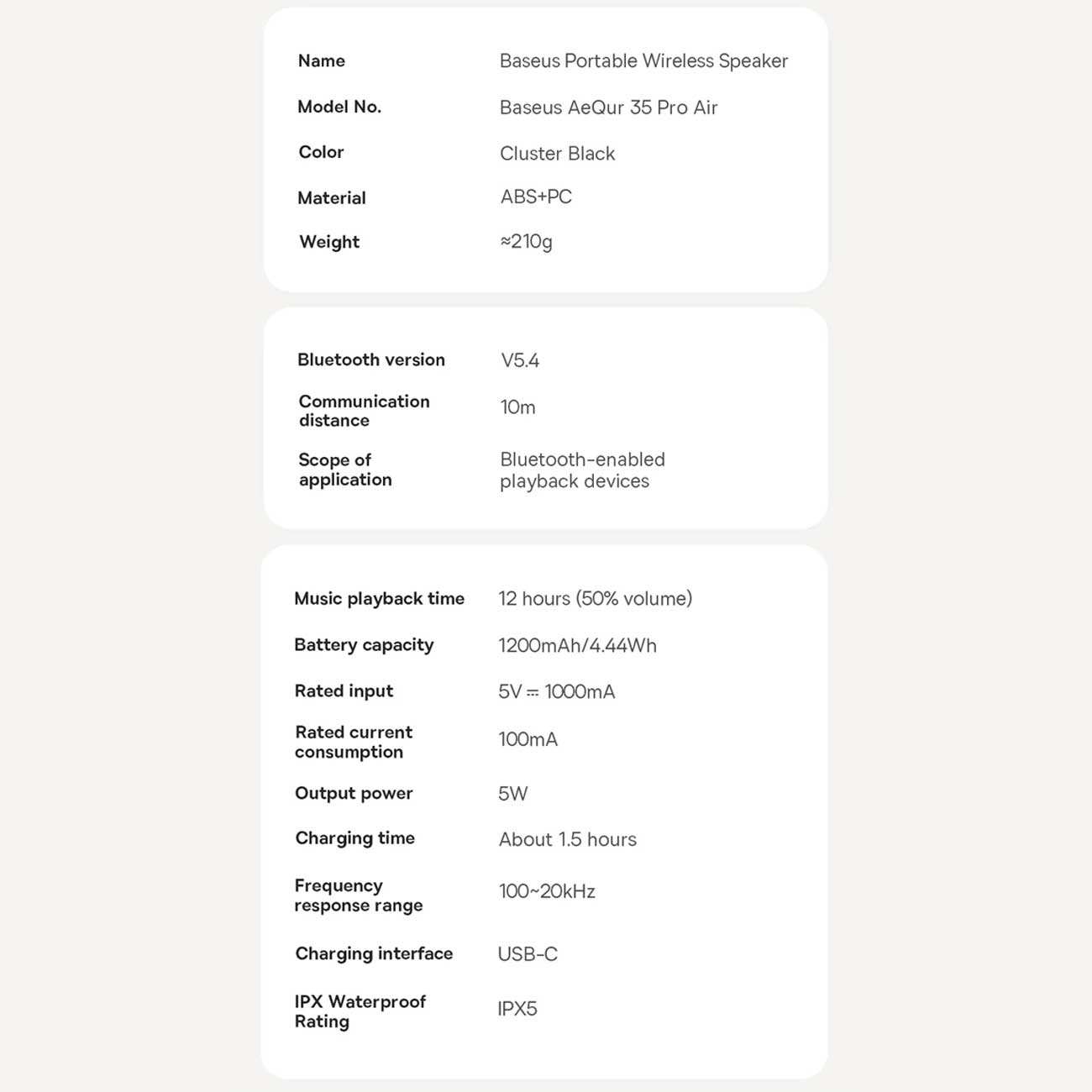 اسپیکر بلوتوث قابل حمل بیسوس A20077600127