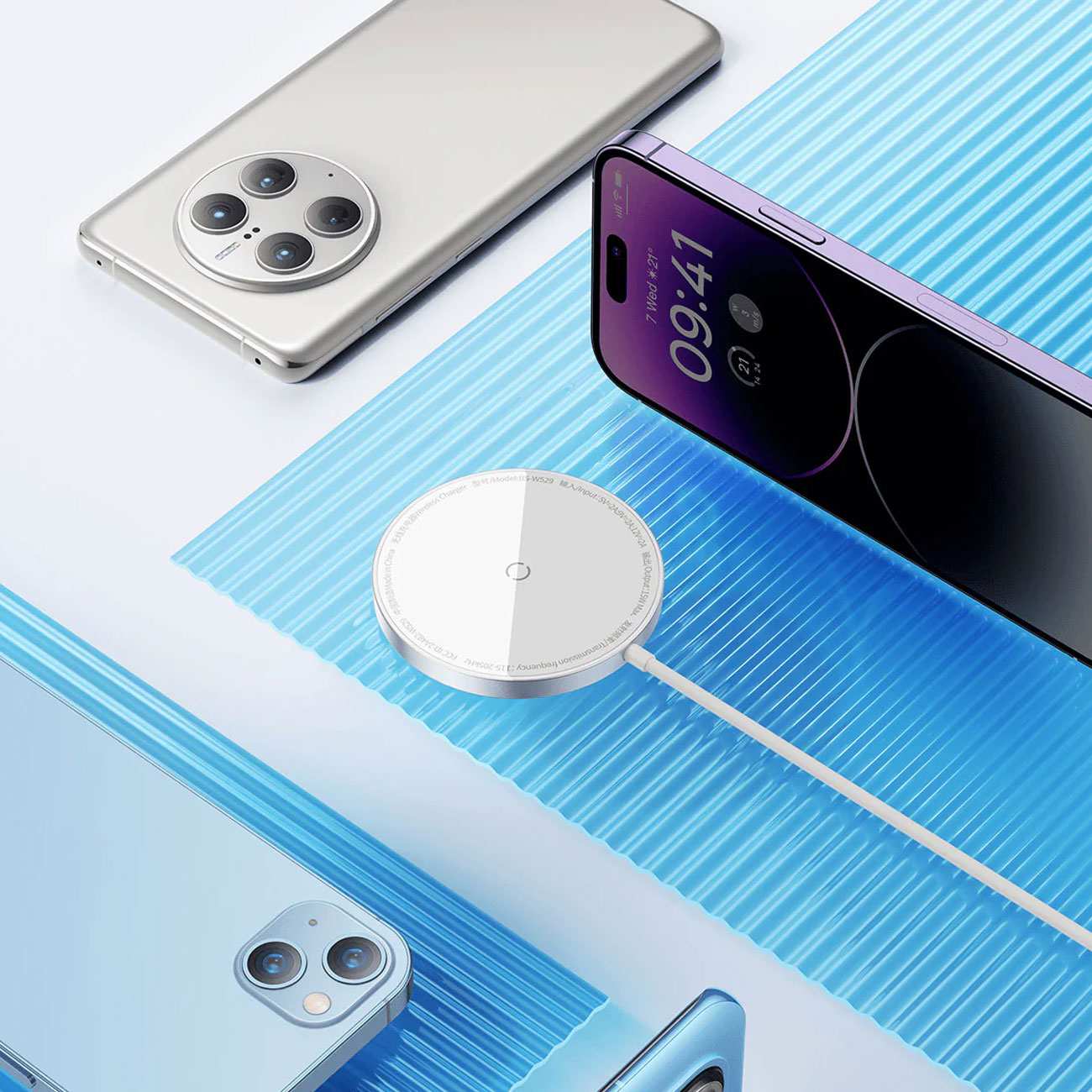 شارژر وایرلس مگنتی 15 وات بیسوس CCJJ040001 Mini3