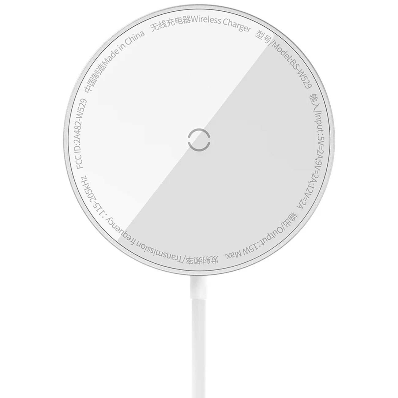 شارژر وایرلس مگنتی 15 وات بیسوس CCJJ040001 Mini3