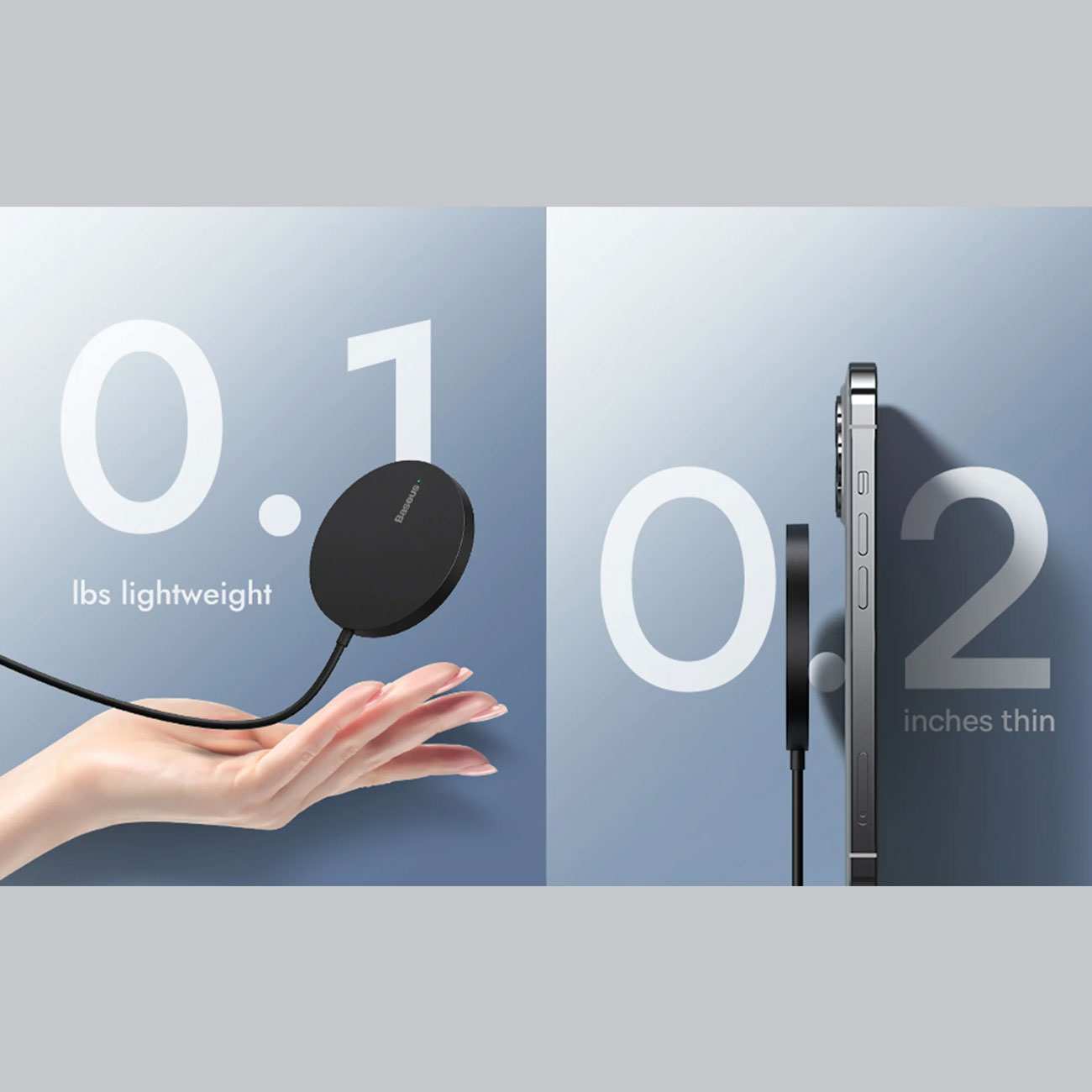 شارژر وایرلس مگنتی 15 وات بیسوس CCJJ040001 Mini3