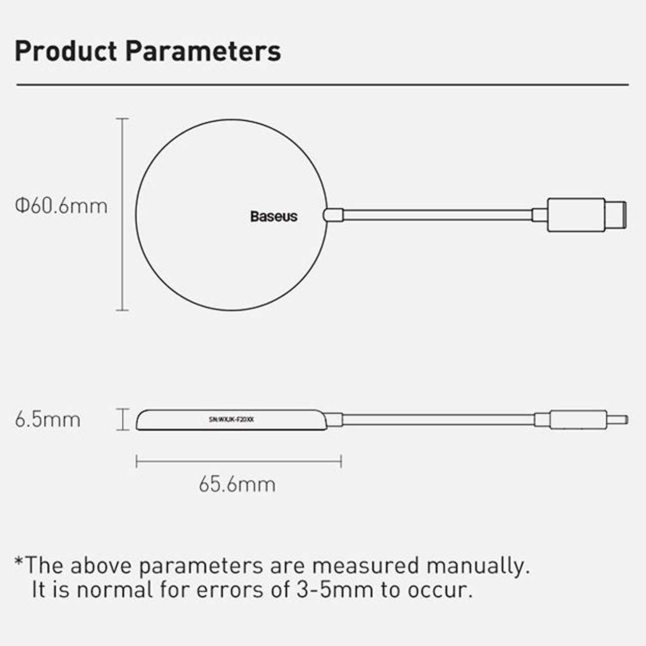 شارژر وایرلس مگنتی 15 وات بیسوس CCJJ040001 Mini3