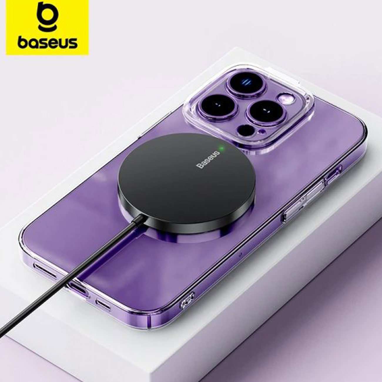 شارژر وایرلس مگنتی 15 وات بیسوس CCJJ040001 Mini3