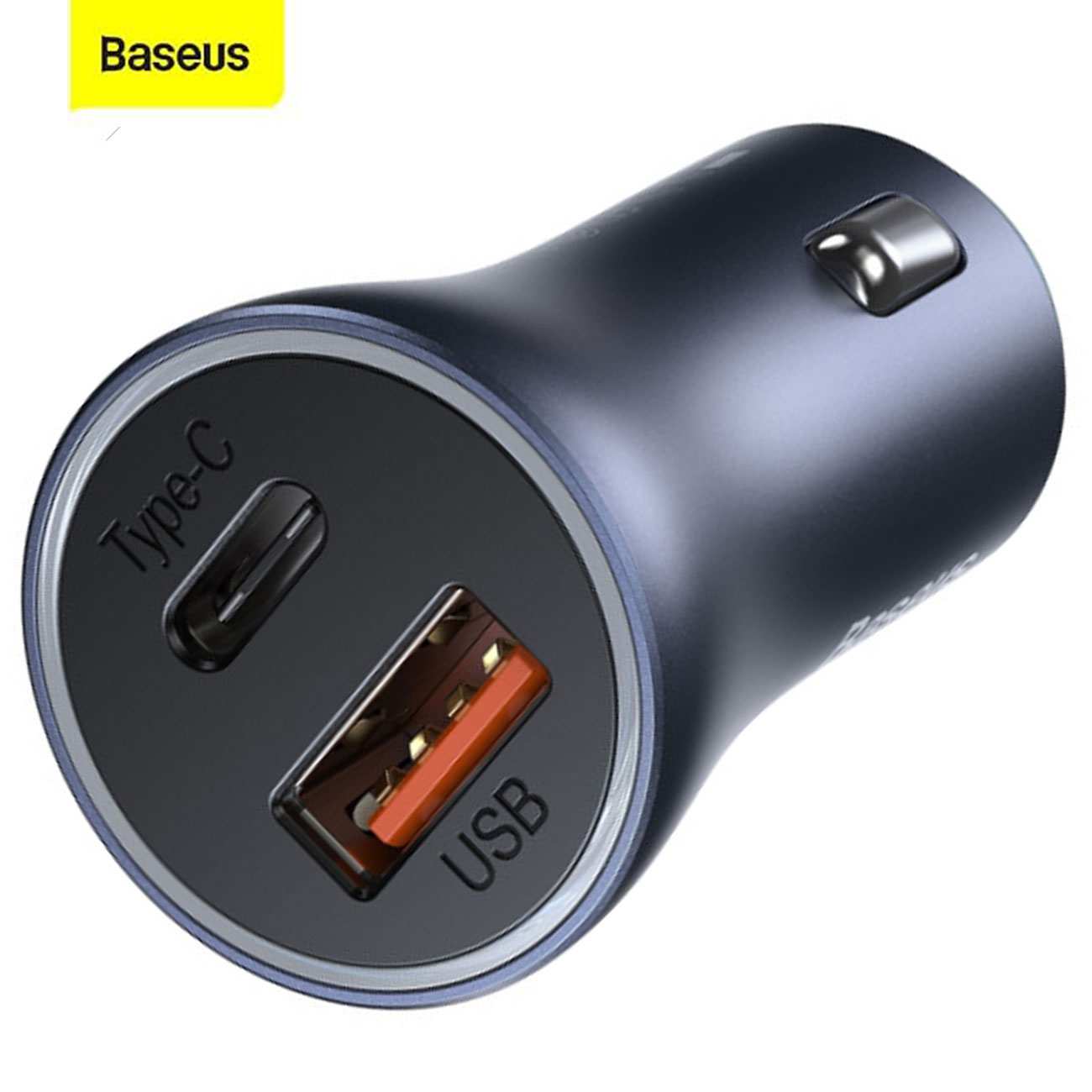 شارژر فندکی فست شارژ ماشین تایپ سی 40 وات بیسوس TZCCJD-B0G با کابل تایپ سی به لایتنینگ