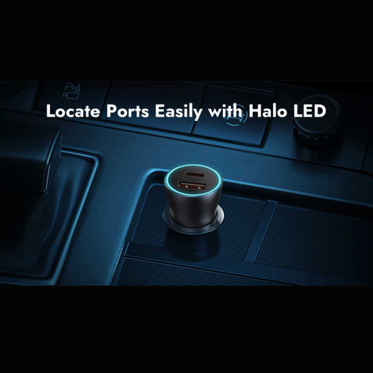 شارژر فندکی فست شارژ ماشین تایپسی 60 وات بیسوس CGJM000213